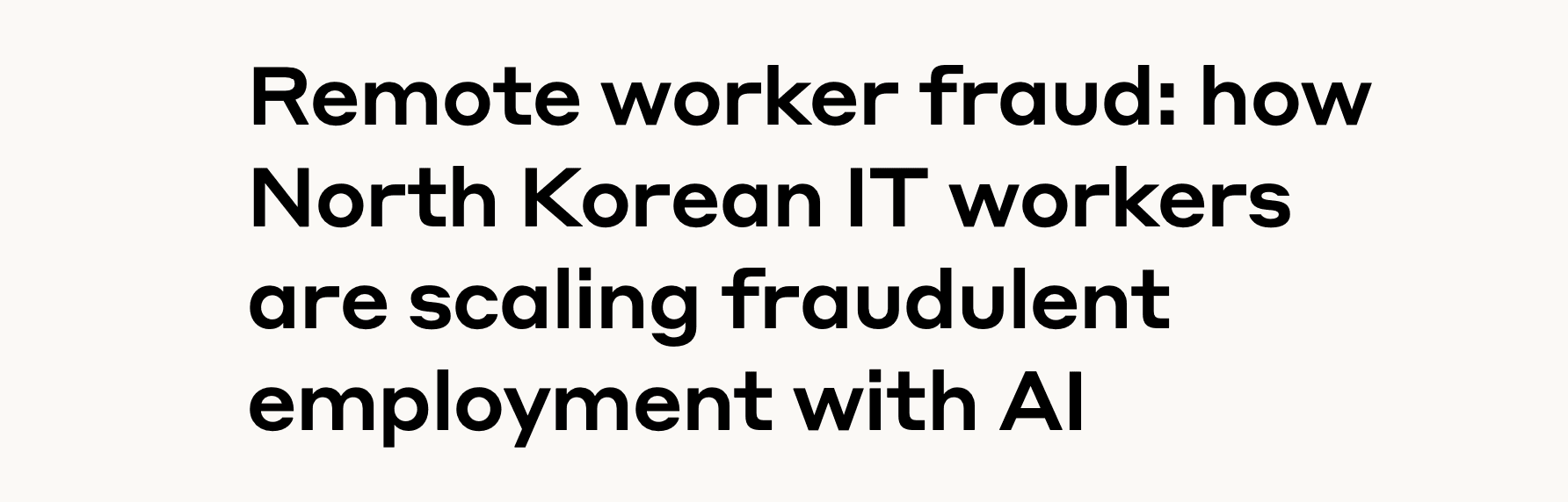 The AI Arms Race in Cybercrime: How Generative AI is Redefining Fraud and Hiring Risks